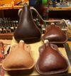 Completed leather flasks