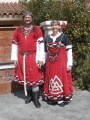 Drogo and Ithuna's Stepping Up Outfits. Made by Kolfinna and Ciar ingen Dáire (Wolf Head Embroidery), 2007